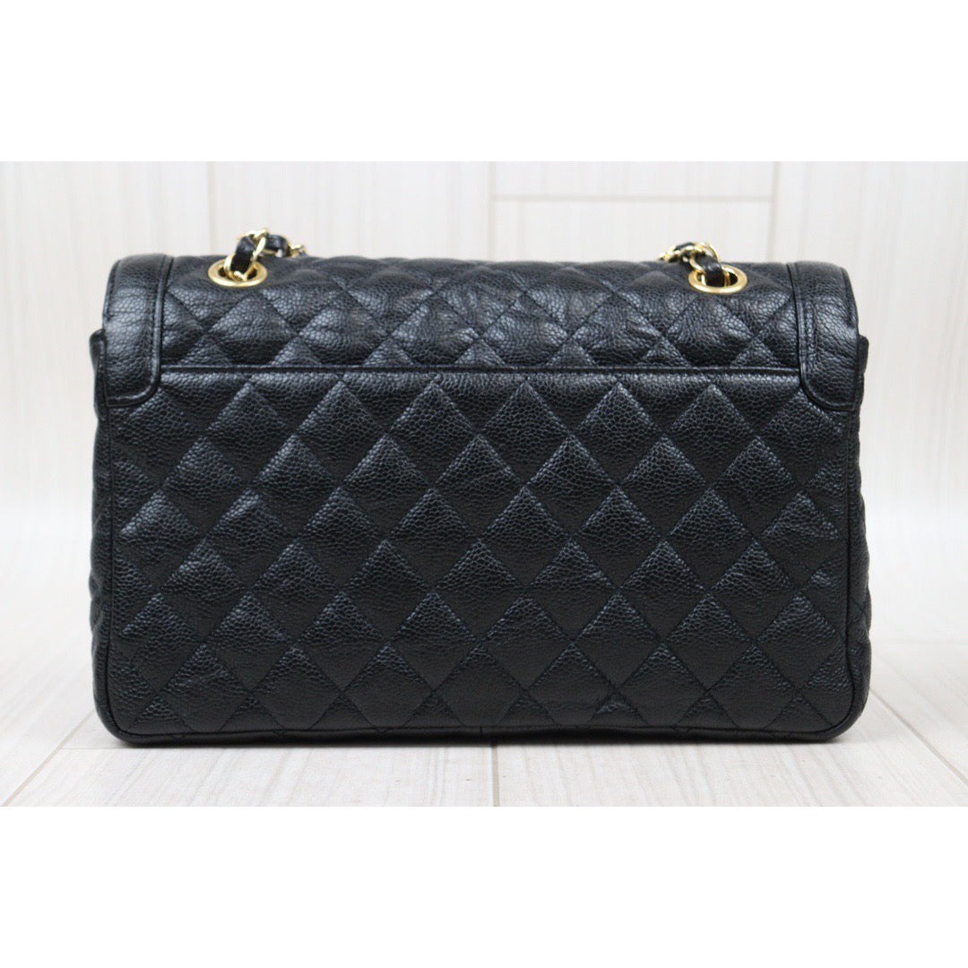 Rank A ｜ CHANEL Caviar Skin Matrasse Shoulder Bag Black ｜S24041802