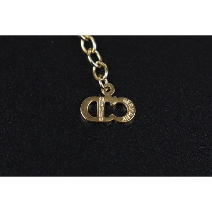 Rank A ｜ Dior CD Necklace Gold Plated ｜24011820