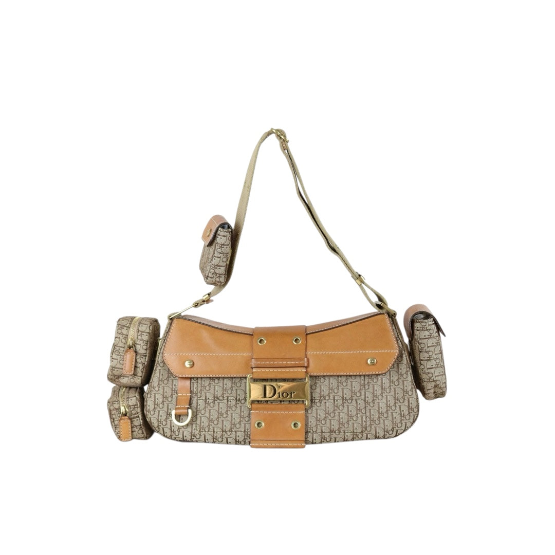 Good ( Rank AB)｜ Dior Punk Canvas Khaki Shoulder Bag ｜S25120401