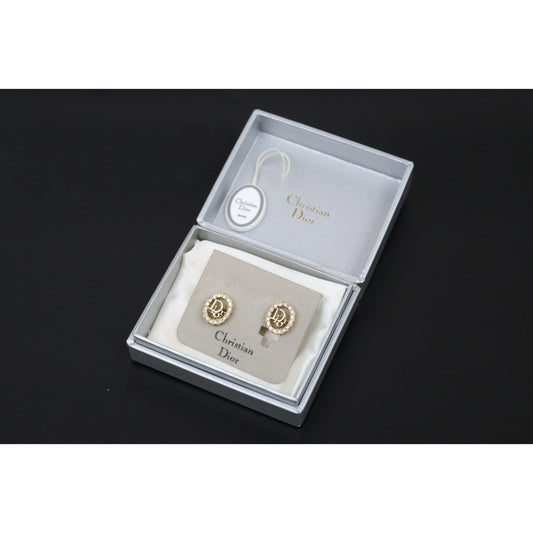 Very Good ( Rank A) ｜ Dior CD Rhinestone Earring ｜V25110613