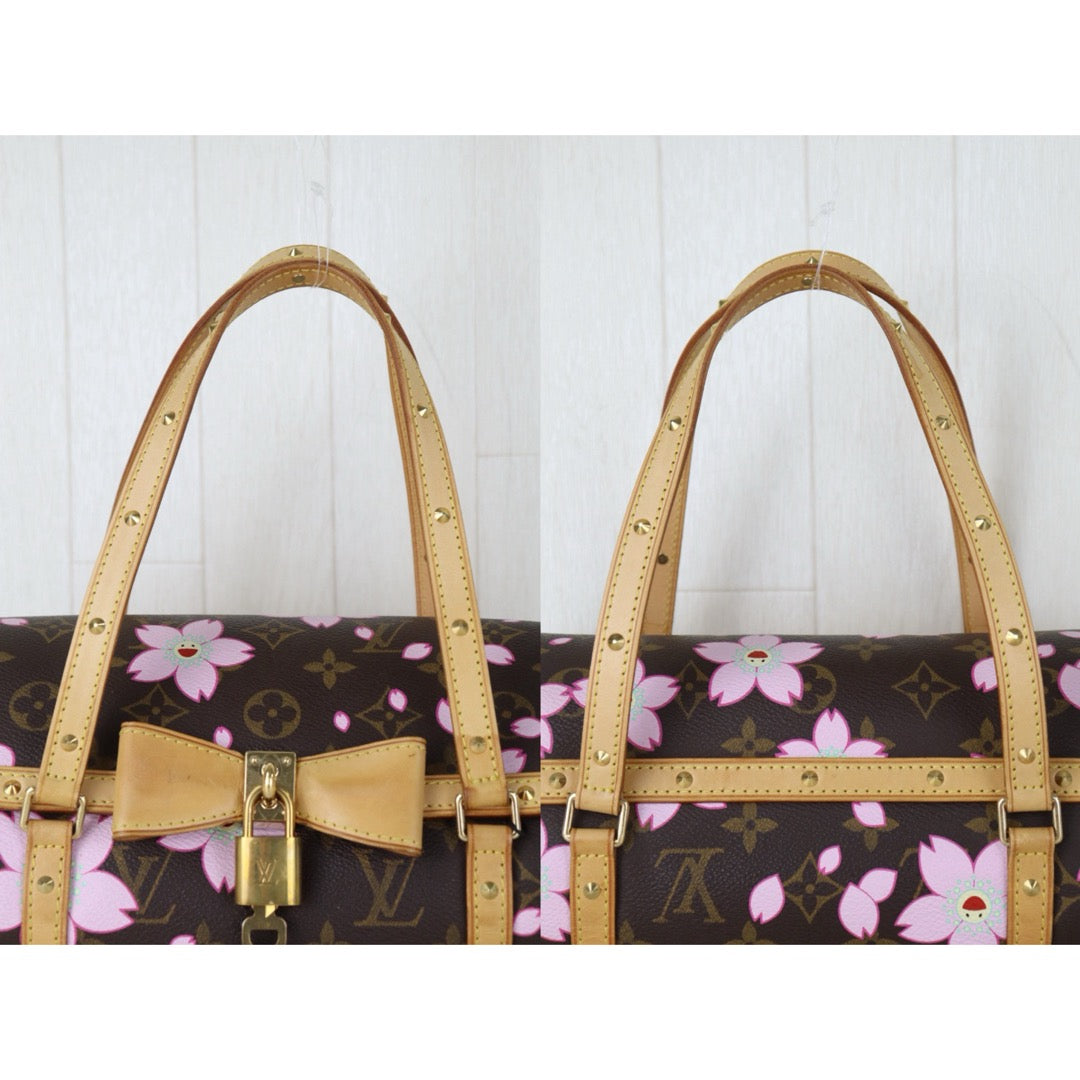 Include Entrupy Certificate of Authenticity｜Good ( Rank AB)｜Louis Vuitton Takashi Murakam Monogram Cherry Blossom Papillon Hand Bag｜Z26091506
