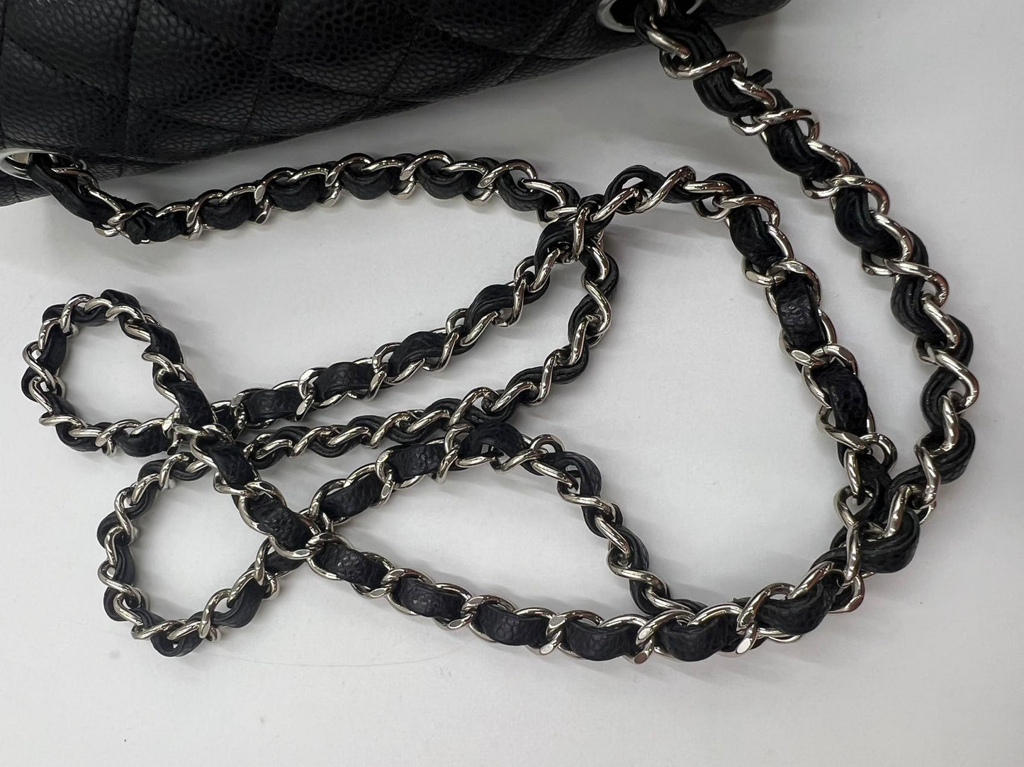 First installment 1/2｜ Very Good ( Rank A)｜ CHANEL Caviar Skin Matrasse Single Flap 20 Shoulder Bag Black
