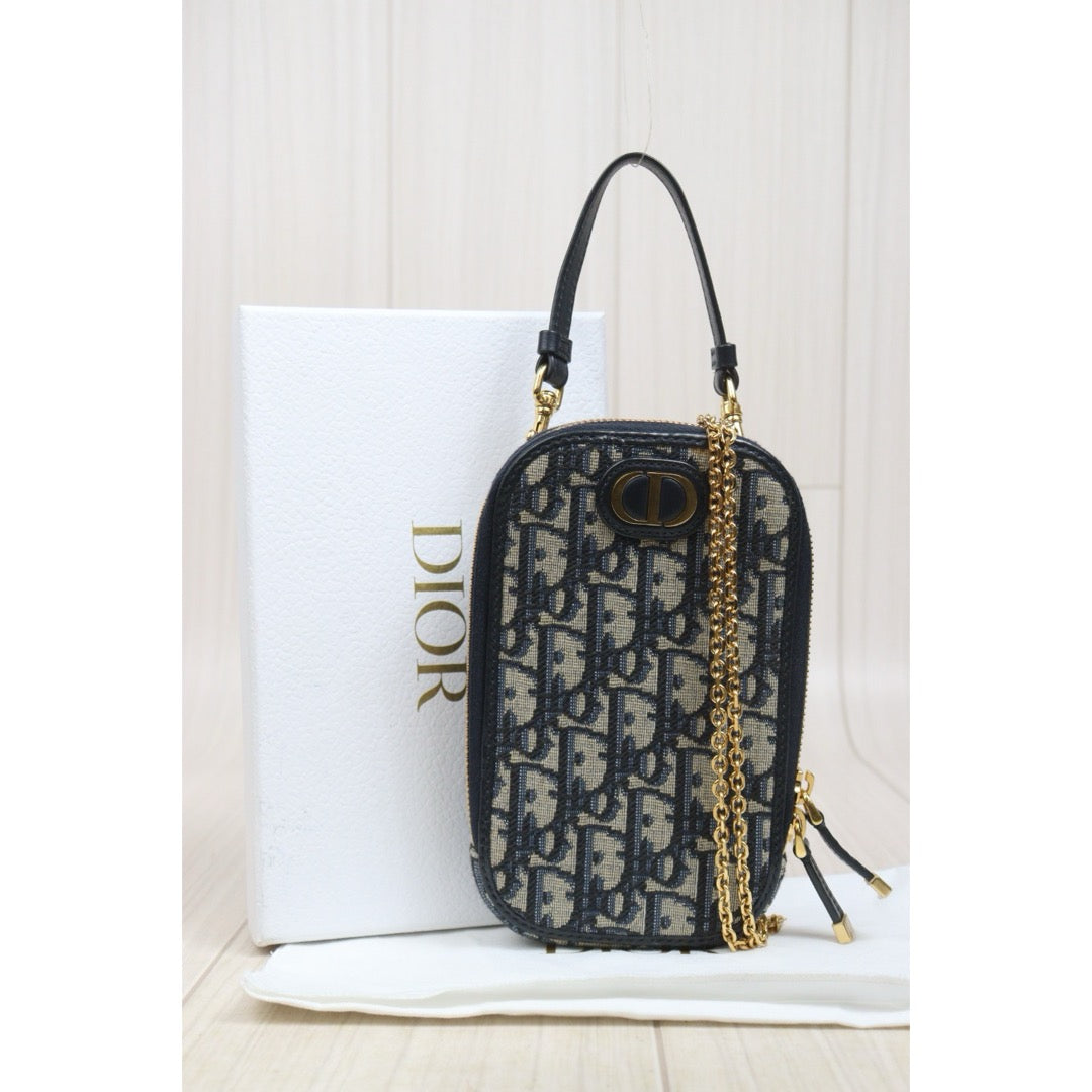 Include Entrupy Certificate of Authenticity｜Very Good ( Rank A)｜Dior Montaigne Mini Pochette Saddle｜26070302