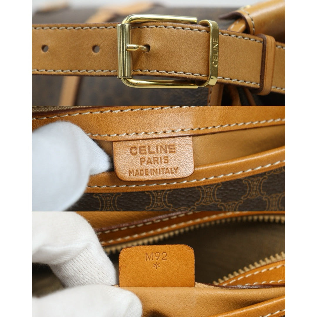 Include Entrupy Certificate of Authenticity｜Very Good ( Rank A)｜ CELINE Macadam Saumur Shoulder Bag ｜26070318