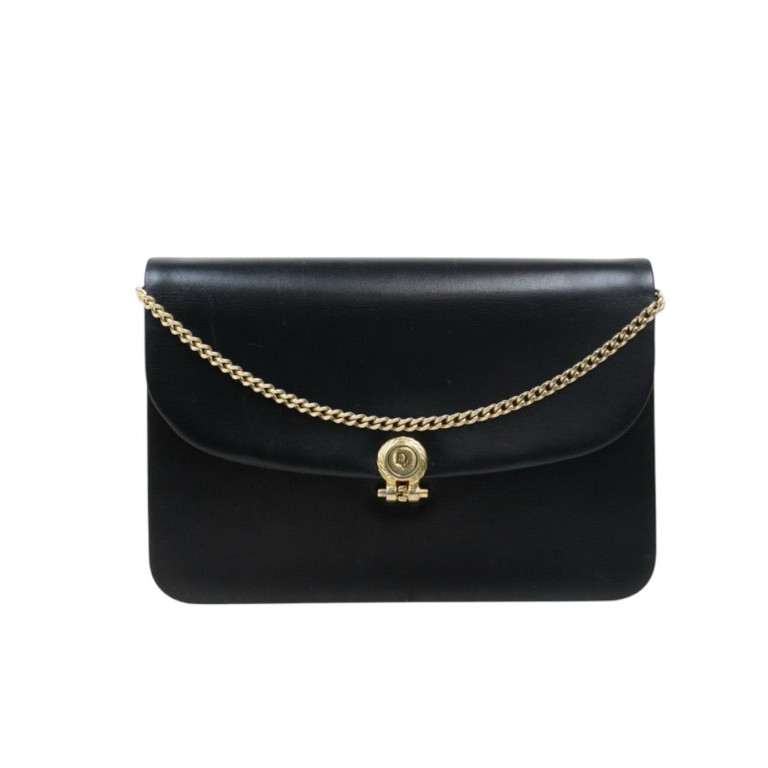 Good ( Rank AB)｜Dior Vintage Calfskin  Shoulder Bag Black ｜24112111