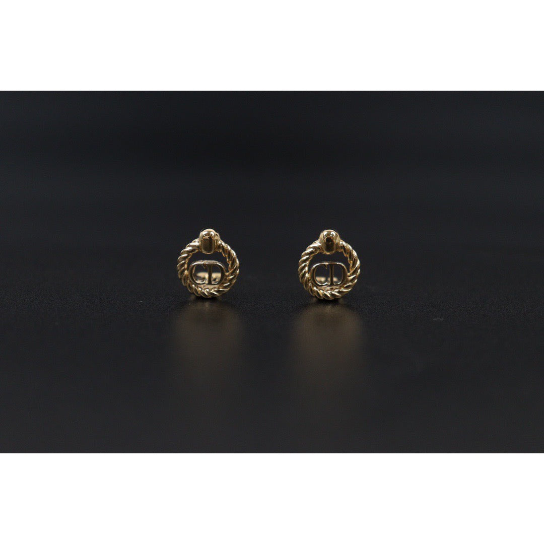 Very Good ( Rank A) ｜ Dior CD Earring Gold Plated｜24050926