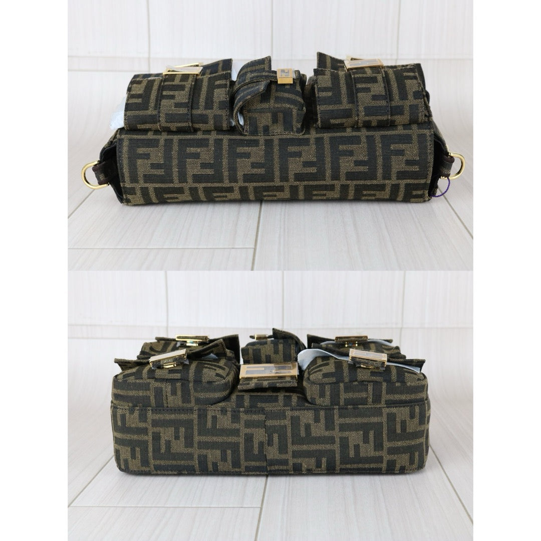 Excellent（Rank SA）｜ FENDI Zucca Mamma Baguette Multi-Pocket Shoulder Bag  Current Model｜X25102308