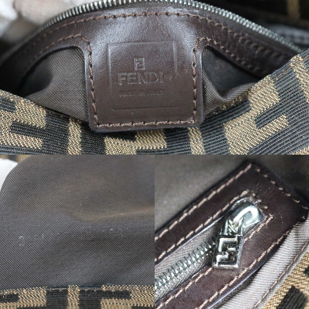 Include Entrupy Certificate of Authenticity｜Very Good ( Rank A)｜ FENDI Zucca Mamma Baguette Shoulder Bag ｜X26092110