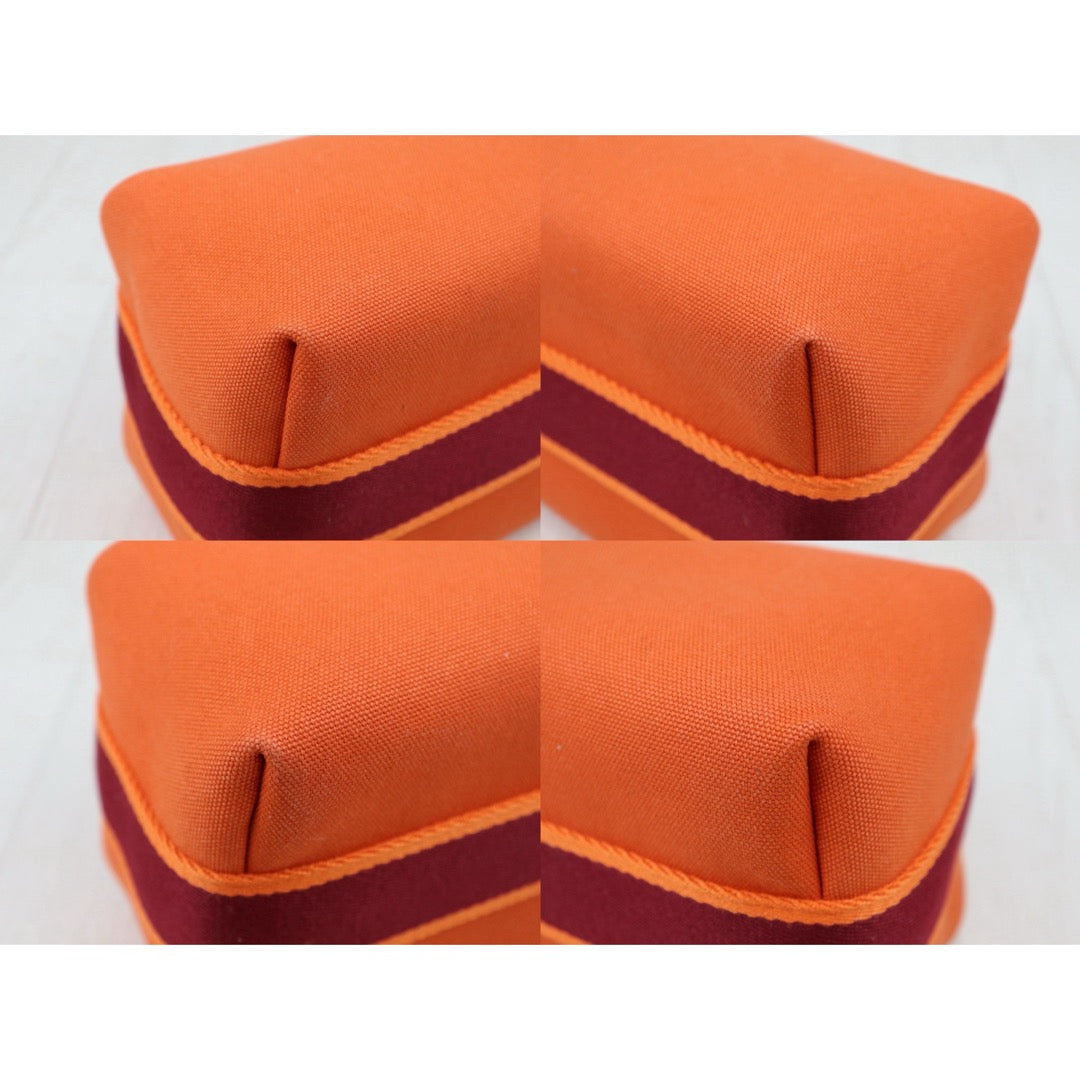 Very Good ( Rank A) ｜ HERMES Bride-A-Brac Canvas Orange Handbag｜S25081014