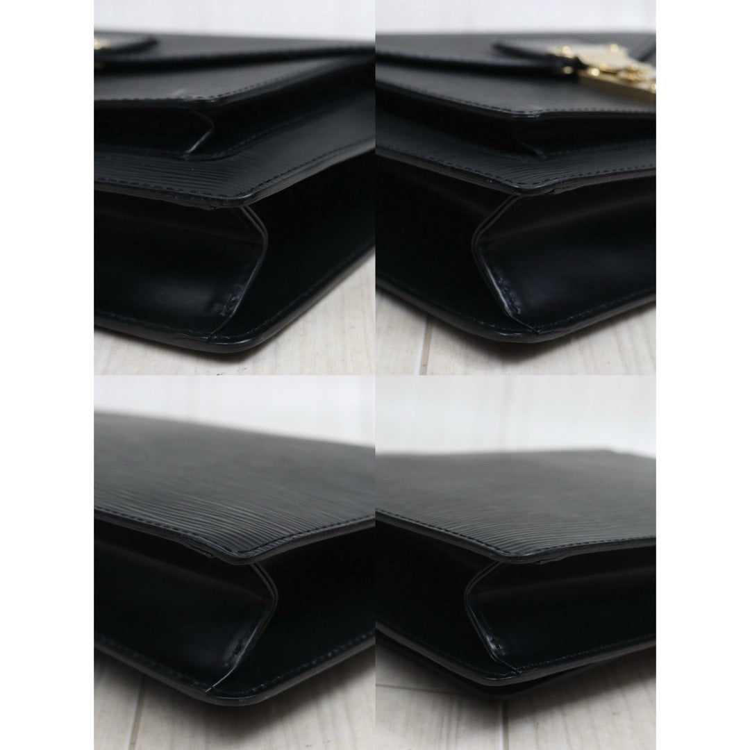 Include Entrupy Certificate of Authenticity｜Very Good ( Rank A)｜ Louis Vuitton Epi Capucines Monceau Handbag Shoulder Bag Black｜26072204