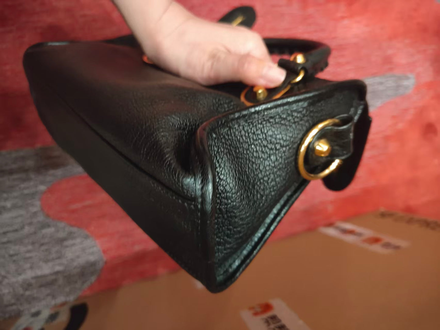 Balenciaga Le City Shoulder Bag Black