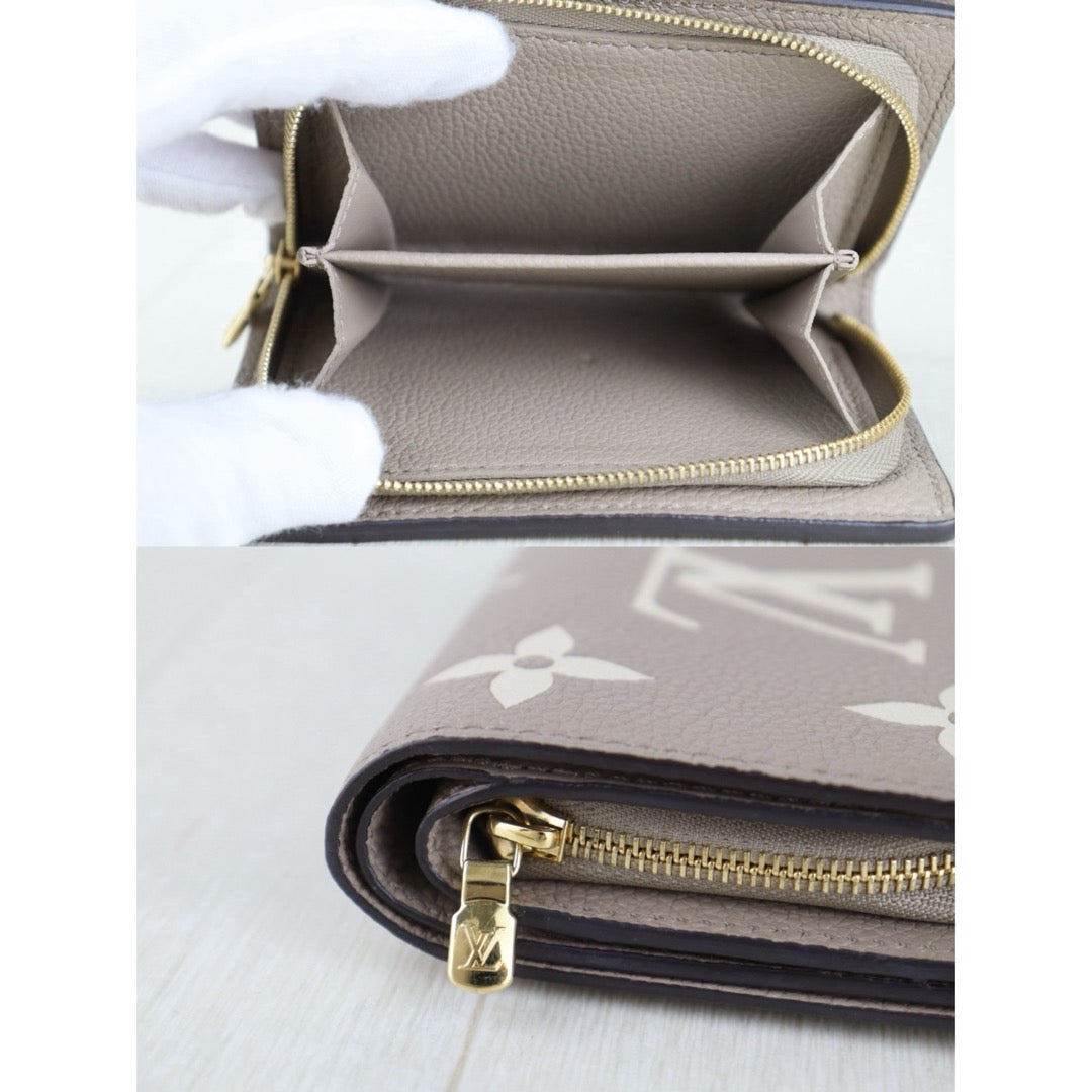 Include Entrupy Certificate of Authenticity｜Very Good ( Rank A)｜ Louis Vuitton Monogram Wallet Etoupe Gray IC Chips Model｜S26072522