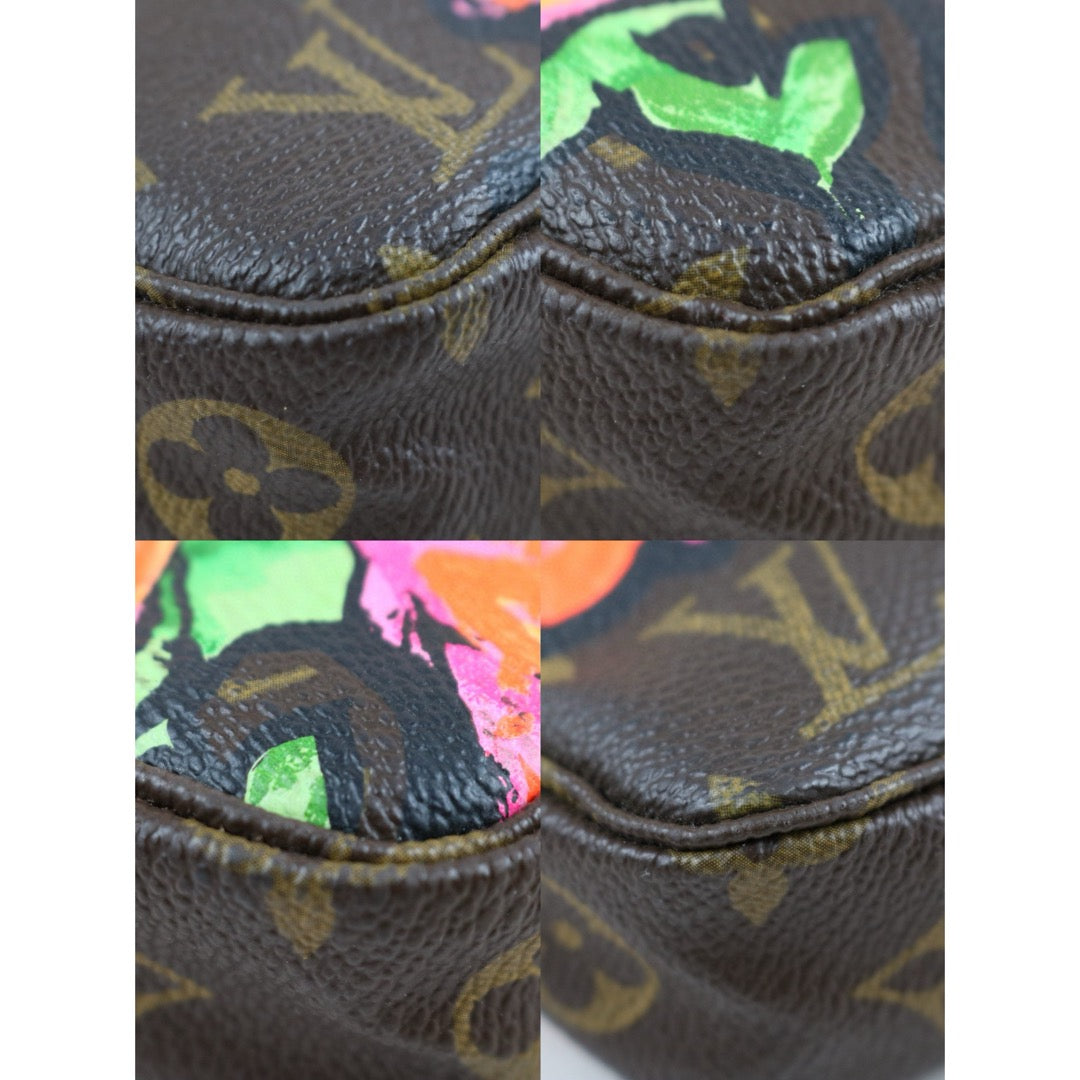 Good ( Rank AB)｜ LV Stephen Sprouse   Rose Monogram Pochette Accessoires ｜S24101109