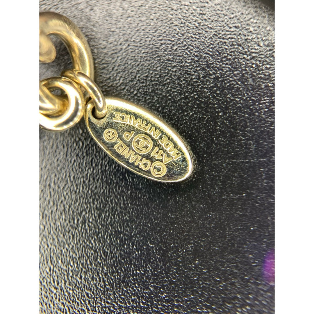 Very Good ( Rank A)｜ CHANEL Coco Mark Pearl Rhinestone  Necklace｜S25110435