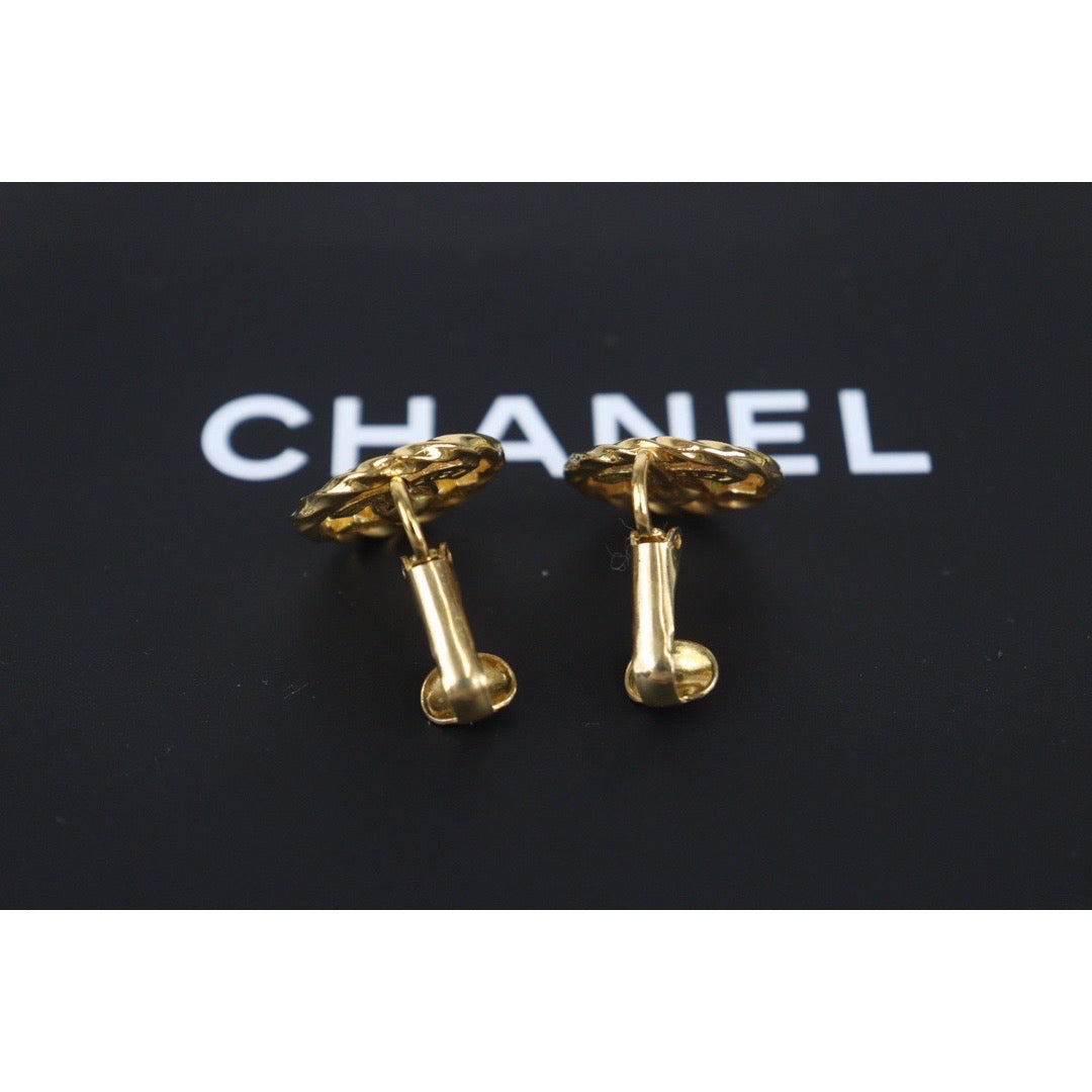 Rank A ｜CHANEL COCO Mark Diamond Vintage Earrings ｜23092623