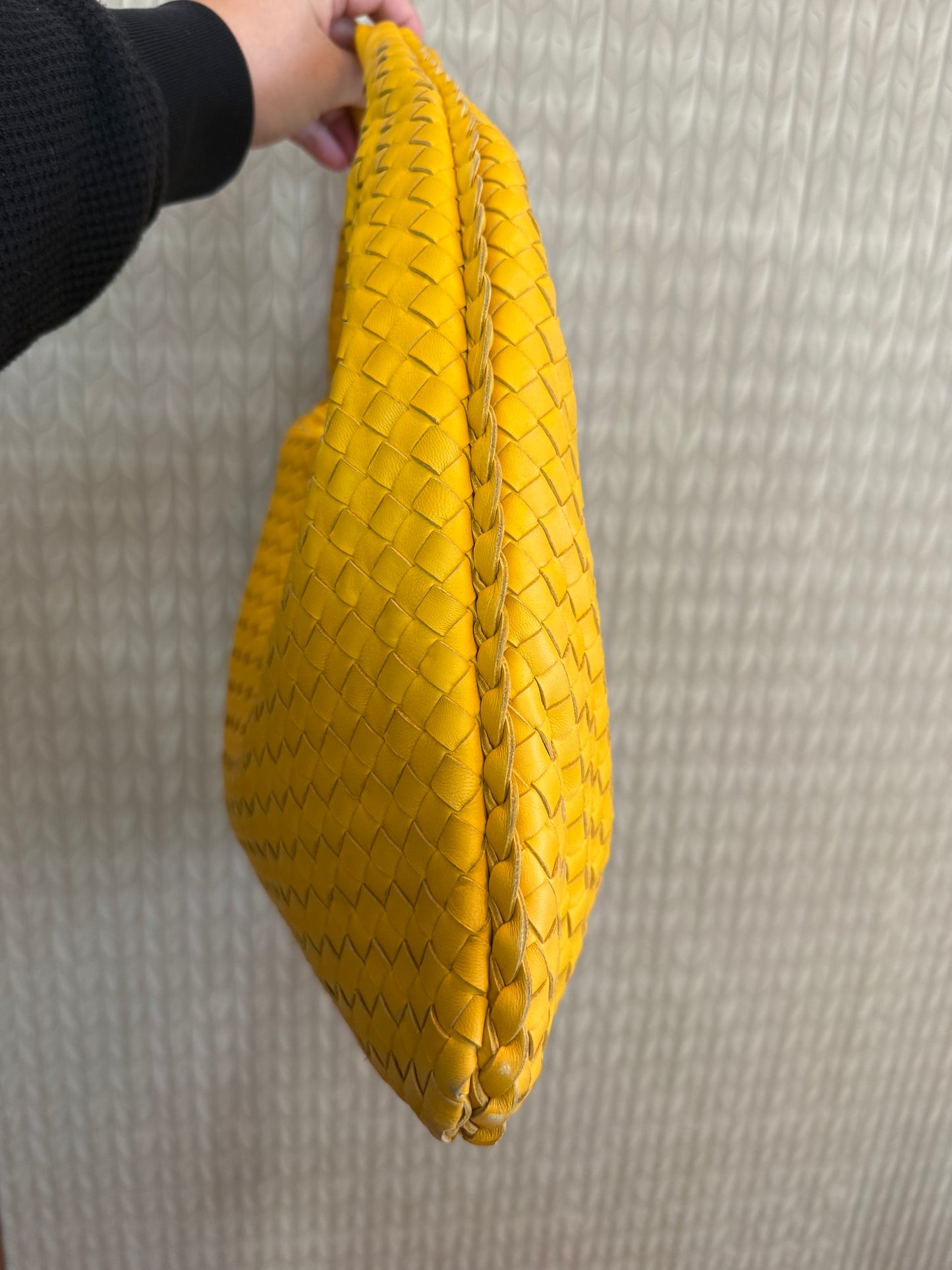 Bottega Veneta Lamb Skin Braid Shoulder Bag