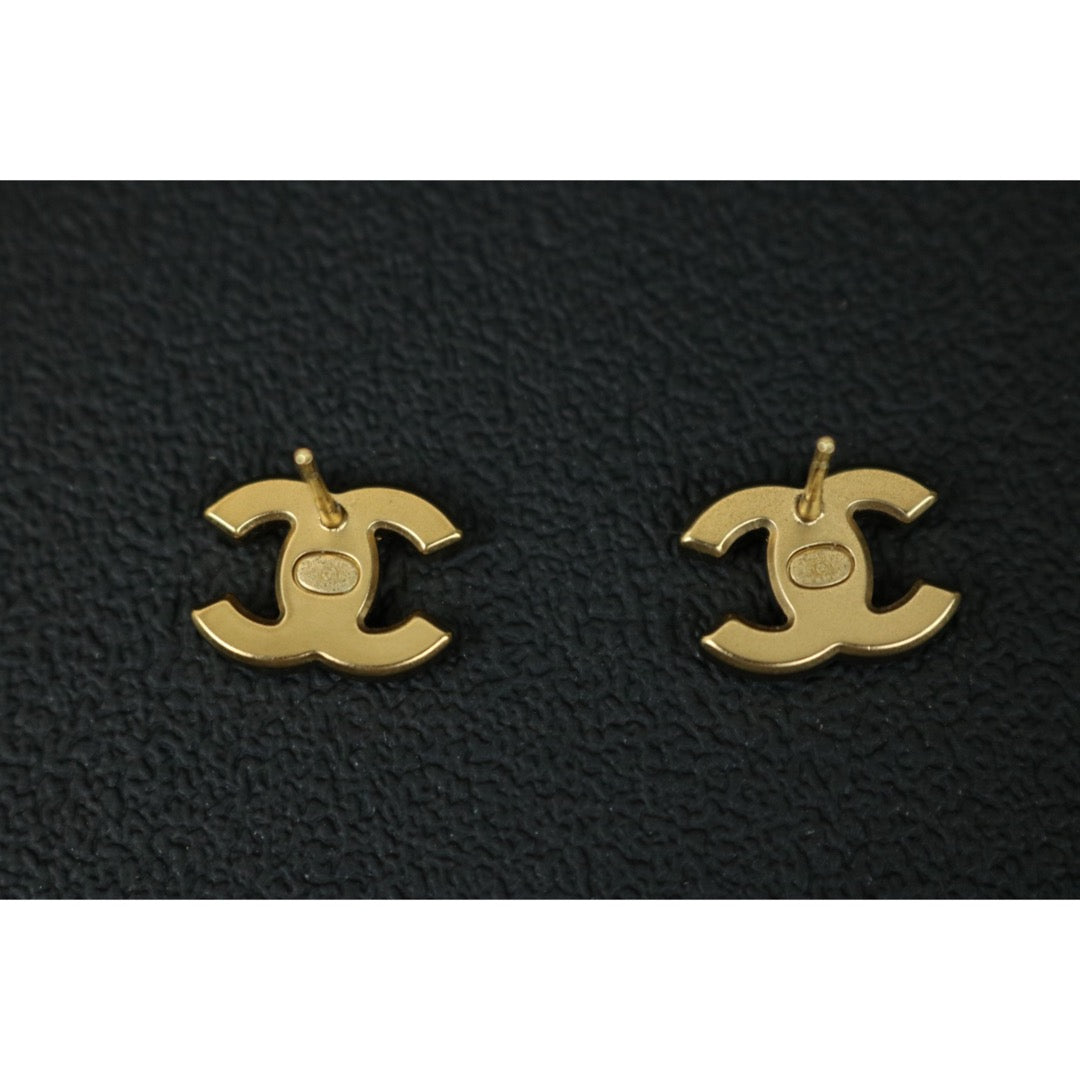 Include Authentic Detective Certificate of Authenticity｜Very Good ( Rank A) ｜CHANEL A21C COCO Mark Rhinestone Earrings Made In 2021 Year｜S26062503