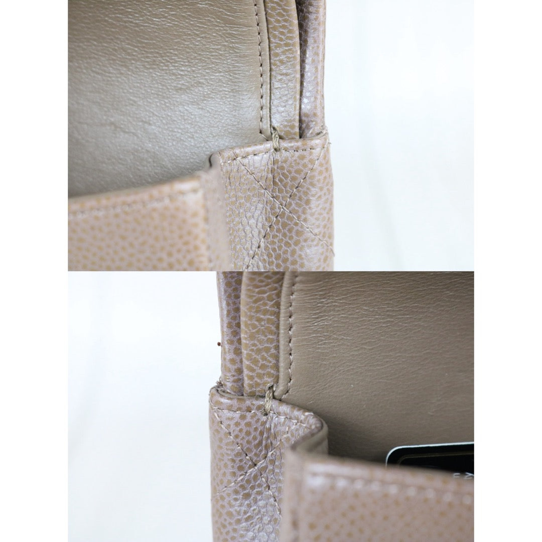 Include Entrupy Certificate of Authenticity｜Very Good ( Rank A)｜CHANEL Caviar Skin Matrasse Chain Double Flap 25 Shoulder Bag Brown Made In 2010~2011Year  ｜S26030802