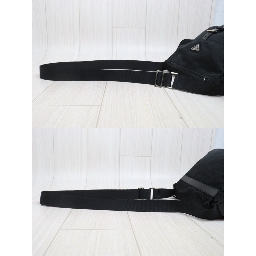 Include Entrupy Certificate of Authenticity｜Good ( Rank AB) ｜Prada  Nylon Black Shoulder Bag｜26092203