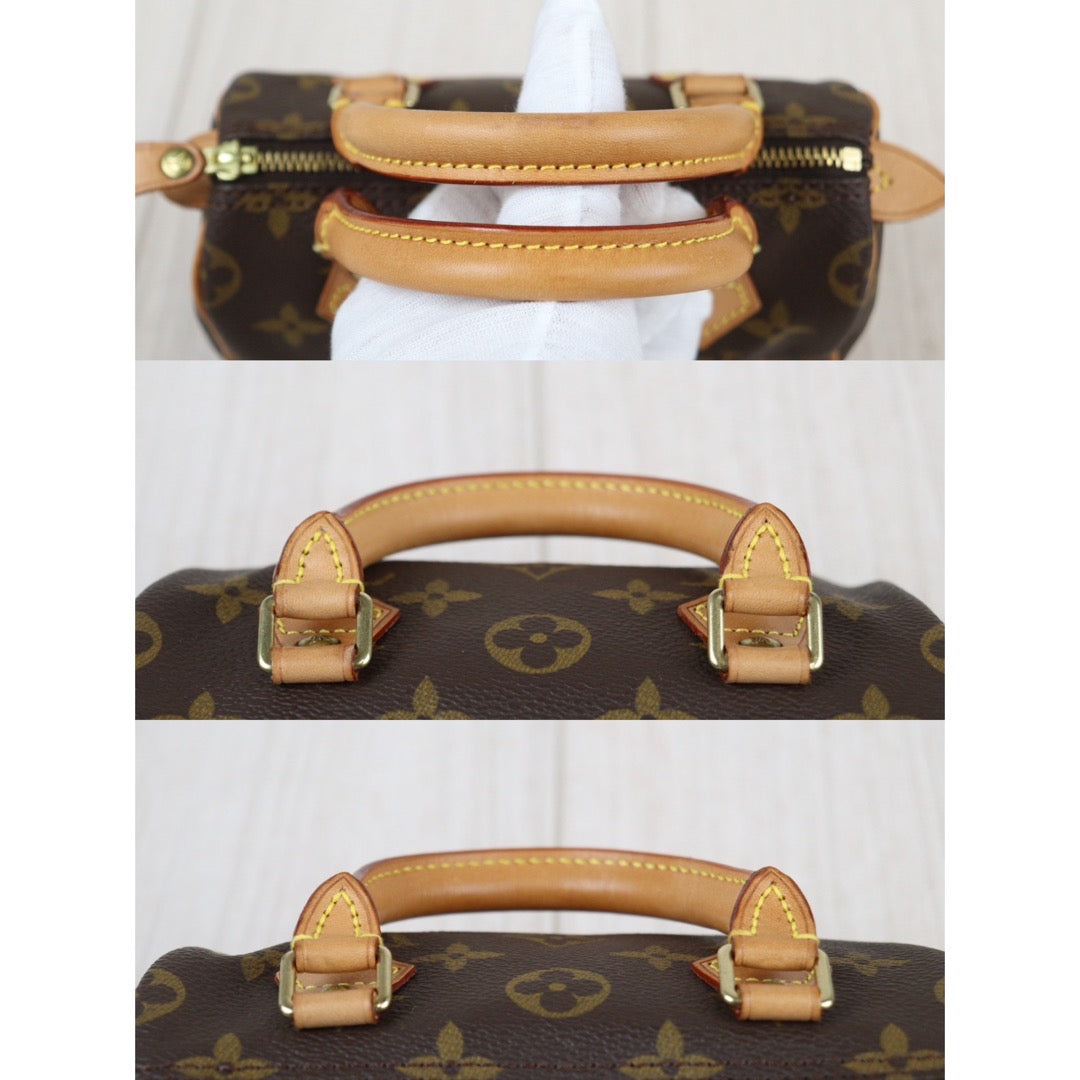 Rank A ｜ LV Monogram Mini Speedy Handbag With Shoulder Strap｜23121604