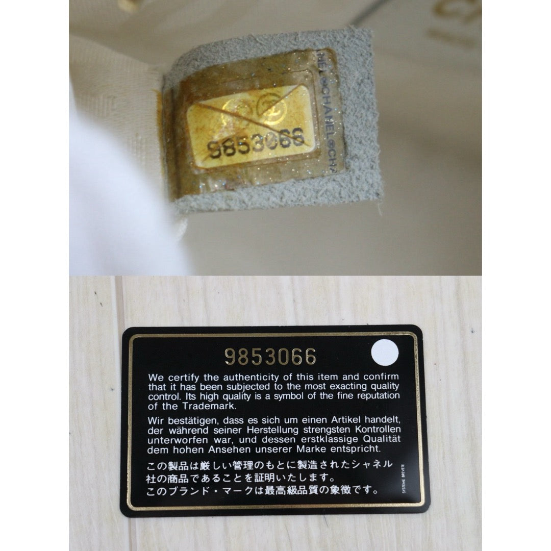 Good ( Rank AB)｜CHANEL Calf Leather White Mini  Vintage Kelly Handbag  Made In 2004-2005Year｜Y25110418