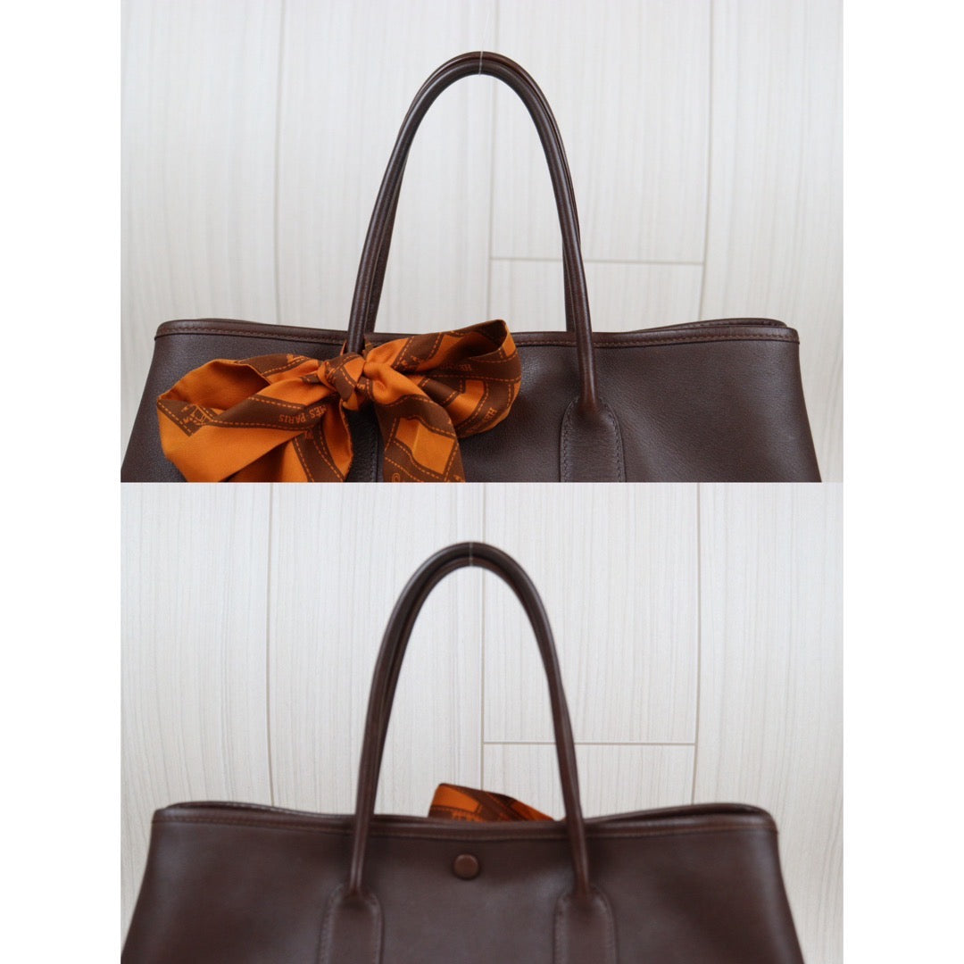 Rank AB ｜ HERMES Garden Party TPM Swift  Handbag  Brown｜23121302