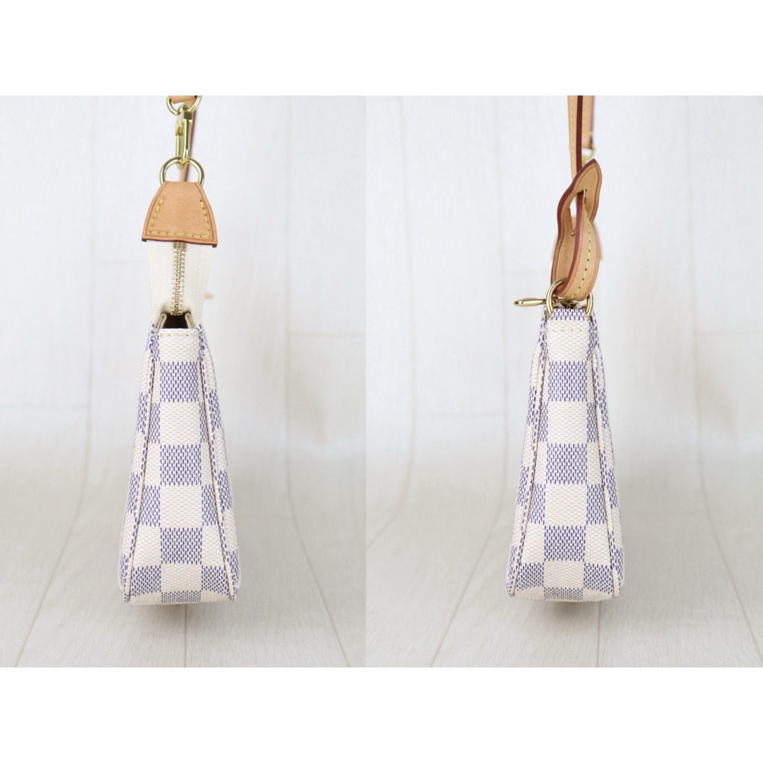 Include Entrupy Certificate of Authenticity｜Very Good ( Rank A)｜Louis Vuitton Azul Pochette Accessoires IC Chips Model｜S26072521