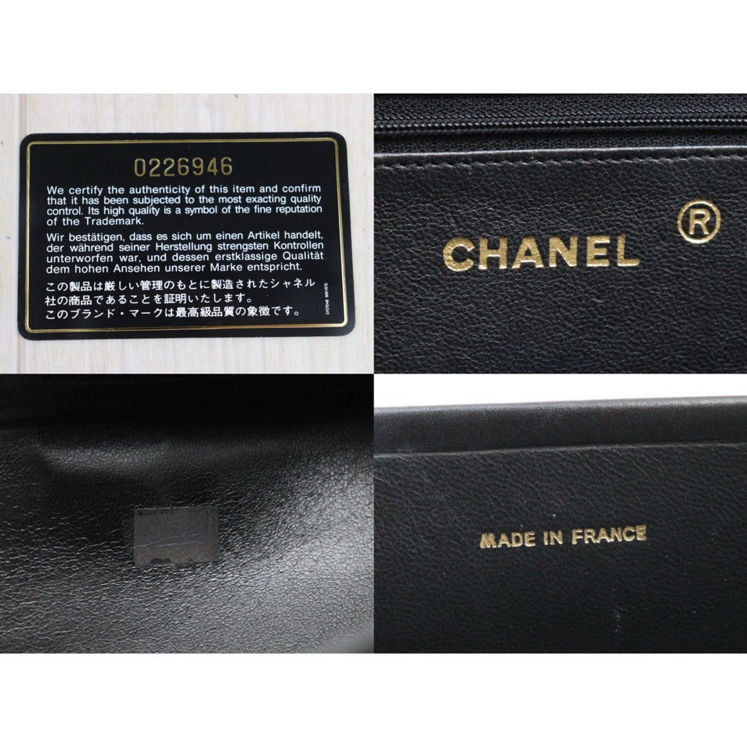 Good ( Rank AB)｜ CHANEL Matelasse Chain Crocodile Skin WOC23 Black  Made in 1986-1988Year ｜25090805
