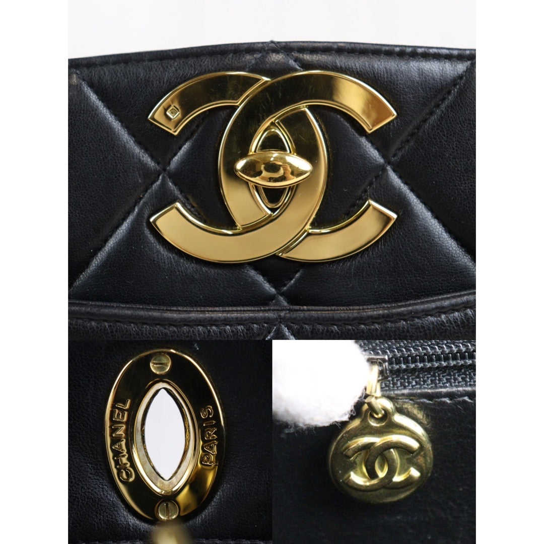 Rank A ｜CHANEL Vintage Lambskin Shoulder Bag Made in 1994-1996 Year｜23101911