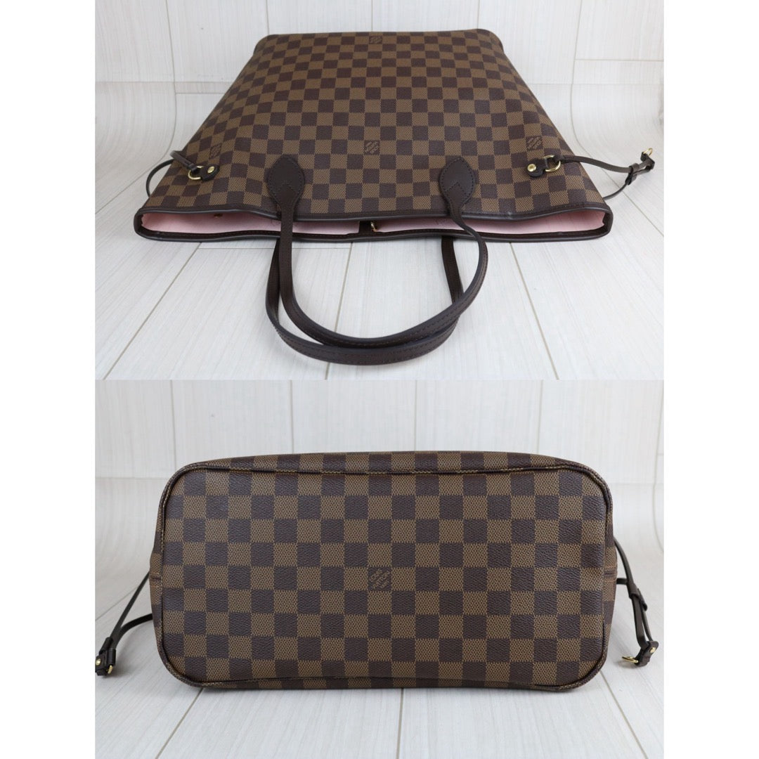 Include Entrupy Certificate of Authenticity｜Very Good ( Rank A)｜ Louis Vuitton Damier Ebene Neverful MM ShoulderBag With Pouch  IC Chips Model｜S26070901