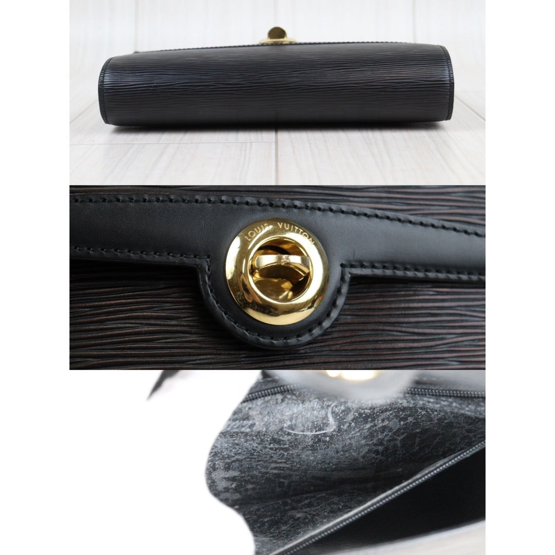 Rank AB｜ LV Epi Shoulder Bag Black｜24011903