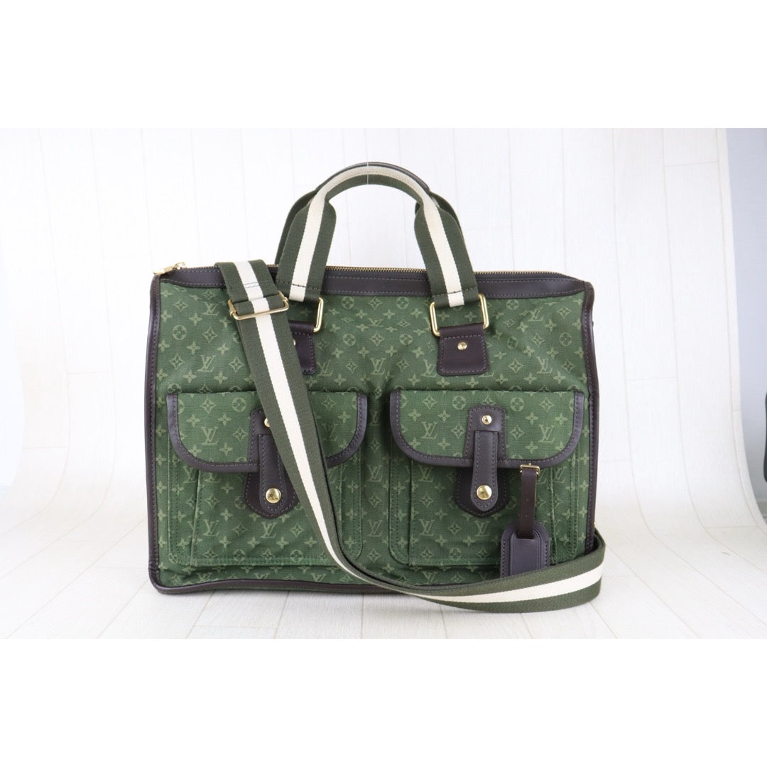 Good ( Rank AB) ｜LV Monogram Denim HandBag Shoulder Bag Green｜H25062301