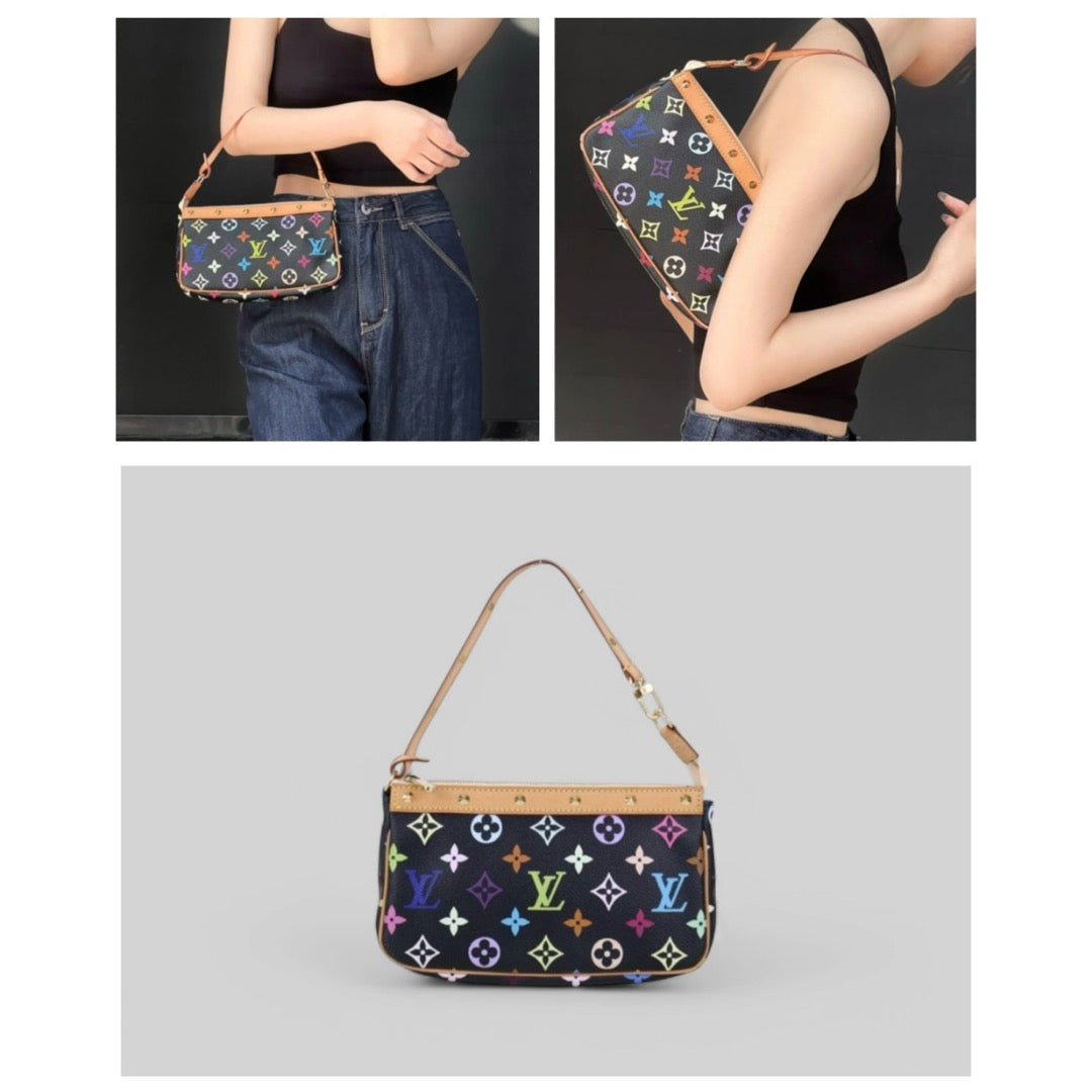 Excellent（Rank SA）｜  LV Monogram  Multicolor Pochette Accessoires｜H25041501