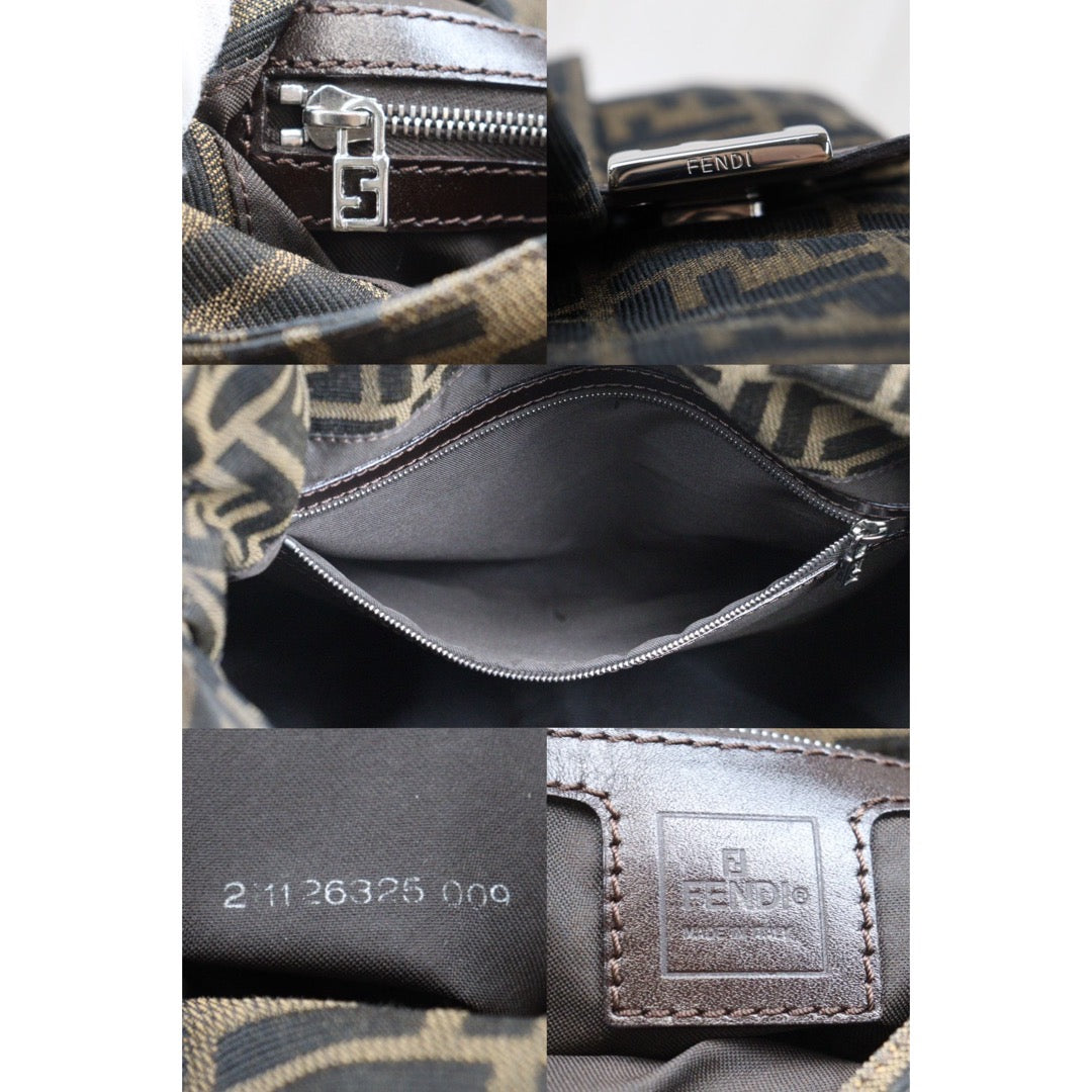 Rank A｜ FENDI Zucca Mamma Baguette Shoulder Bag ｜24042905