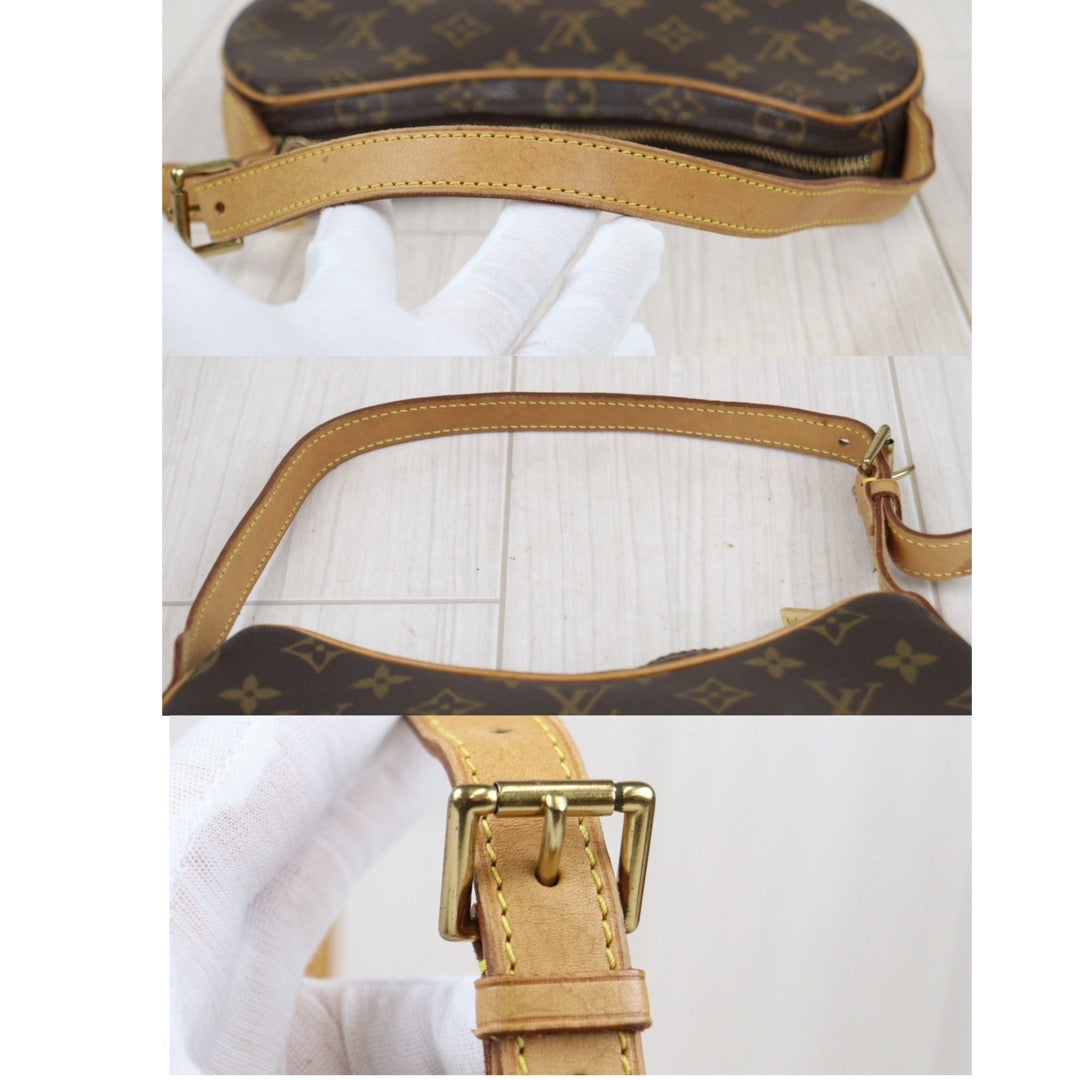 Rank AB｜LV Monogram Pochette Croissant Shoulder Bag｜23121910