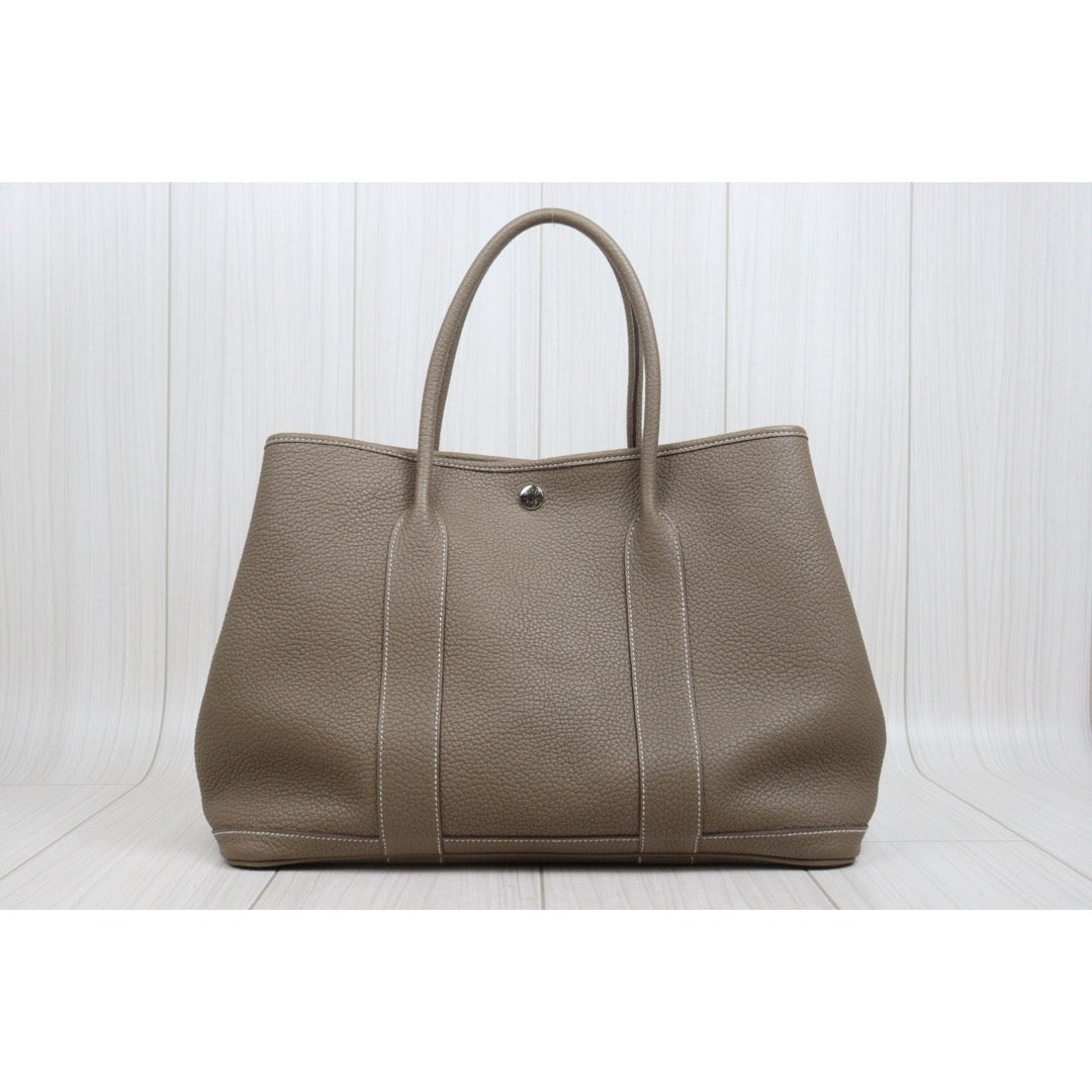 Include Entrupy Certificate of Authenticity｜Good ( Rank AB)｜ HERMES Garden Party PM Negonda Leather Etope Handbag X Stamp Made in 2016Year ｜W26052203