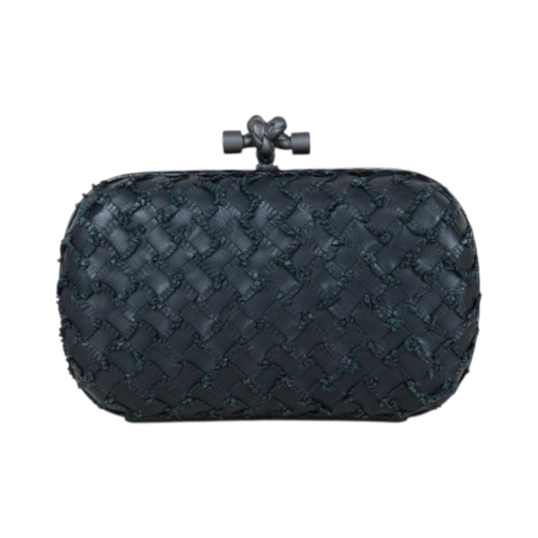 Very Good ( Rank A)｜  Bottega Veneta  Snakeskin Braid Knot Clutch Bag ｜X25042313