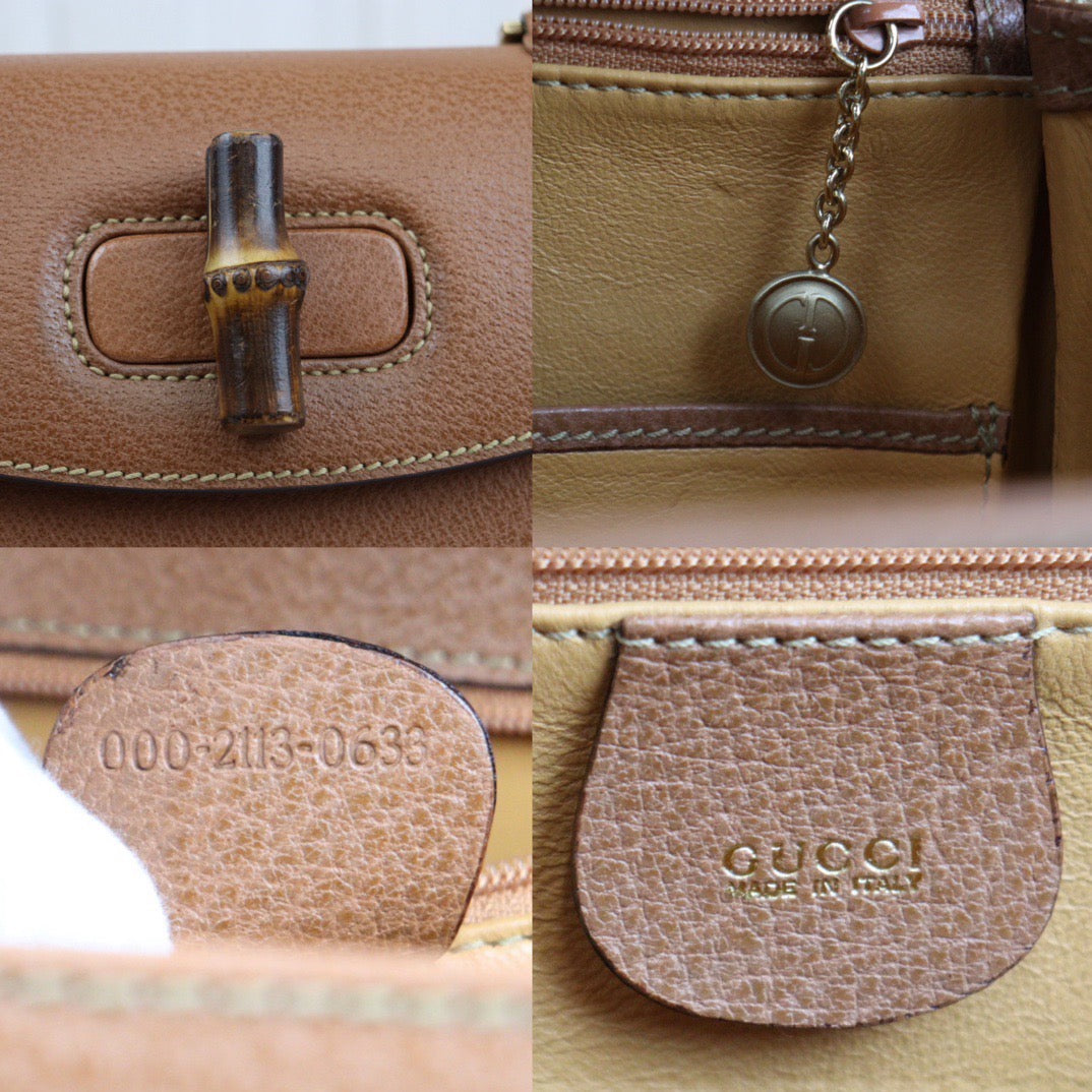 Rank A ｜ GUCCI Vintage Bamboo Hand Bag ｜24031408