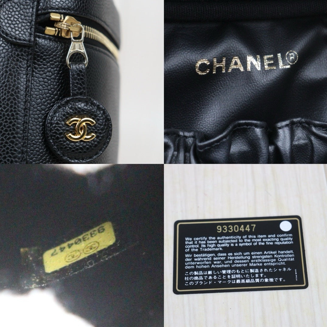 Excellent (Rank SA)｜ CHANEL Caviar Skin Vanity Handbag  Made In 2004～2005 Year ｜24091925