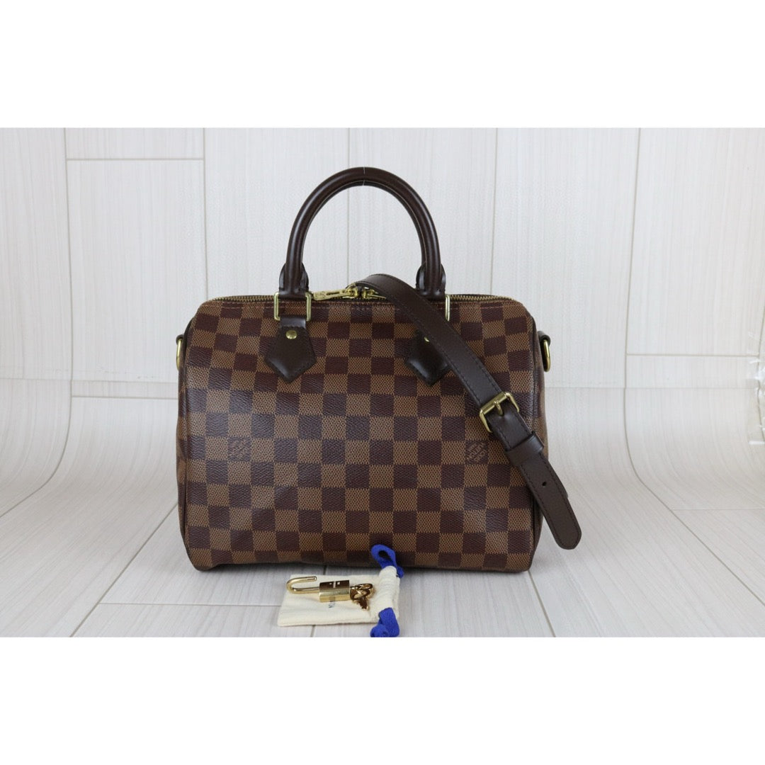 Very Good ( Rank A) ｜ LV Damier Speedy 25 Hand Bag With Shoulder Bag｜Counter Price ￥272,800JPY｜B25030107
