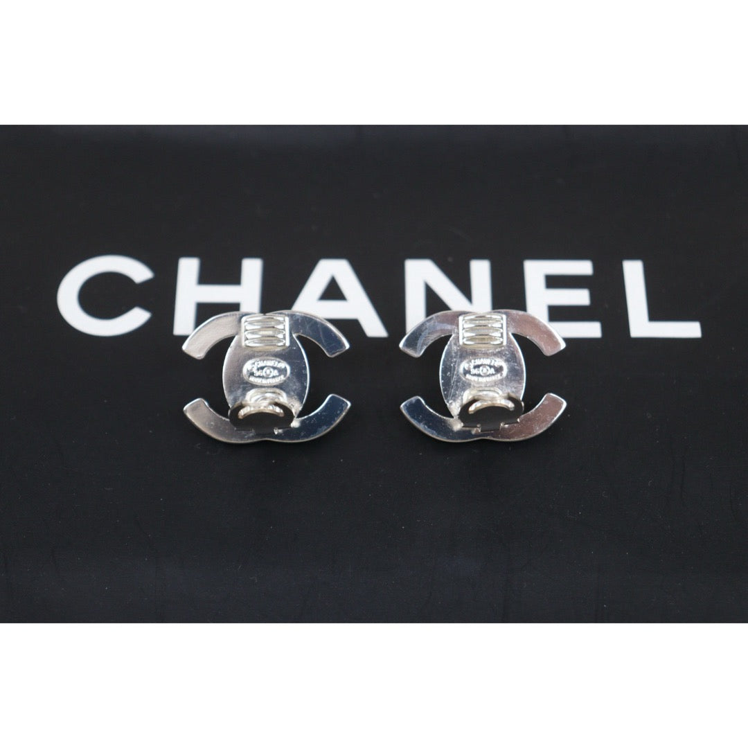 Very Good ( Rank A)｜CHANEL Vintage Silver Earrings Made In 1996 Year ｜V25052512