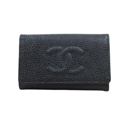 Very Good ( Rank A)｜CHANEL Caviar Skin Key Case Black Made In 1997-1999Year｜V24102419