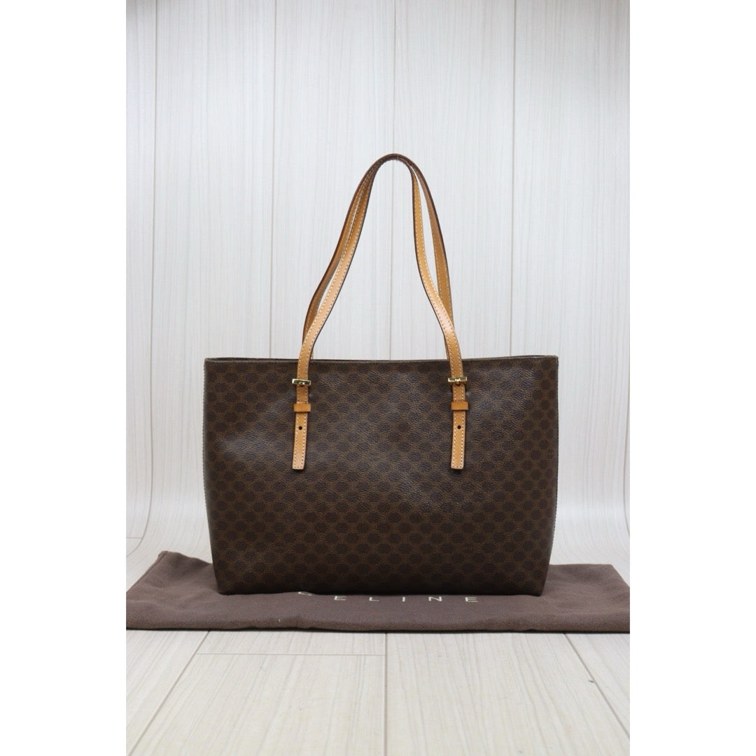 Include Entrupy Certificate of Authenticity｜Good ( Rank AB)｜CELINE Macadam Tote Bag  ｜26052603