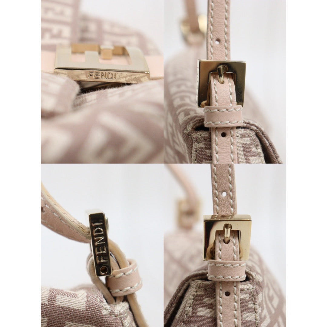 Rank A｜  FENDI Mamma Baguette Shoulder Bag Pink ｜24040815