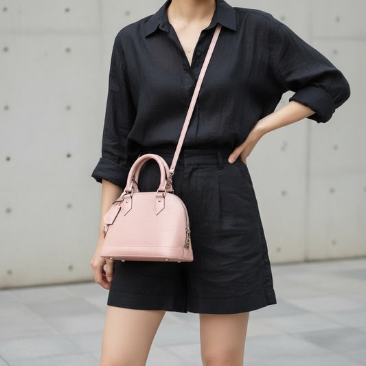 Include Entrupy Certificate of Authenticity｜Good ( Rank AB)｜Louis Vuitton Epi Alma BB HandBag Shoulder Bag Pink ｜S26070603