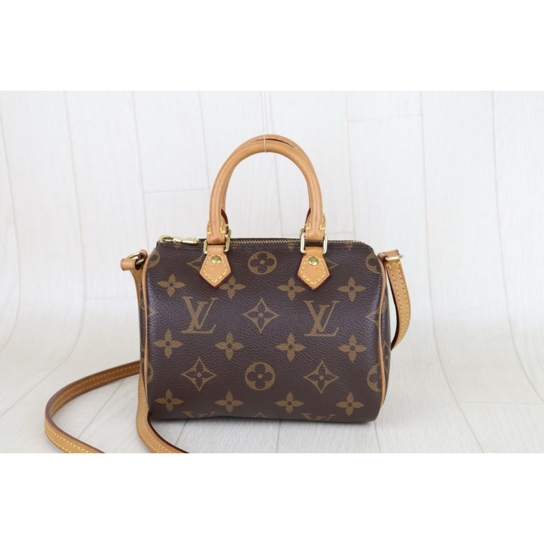 Good ( Rank AB)｜LV Monogram Nano Speedy  Shoulder Bag｜S25092802