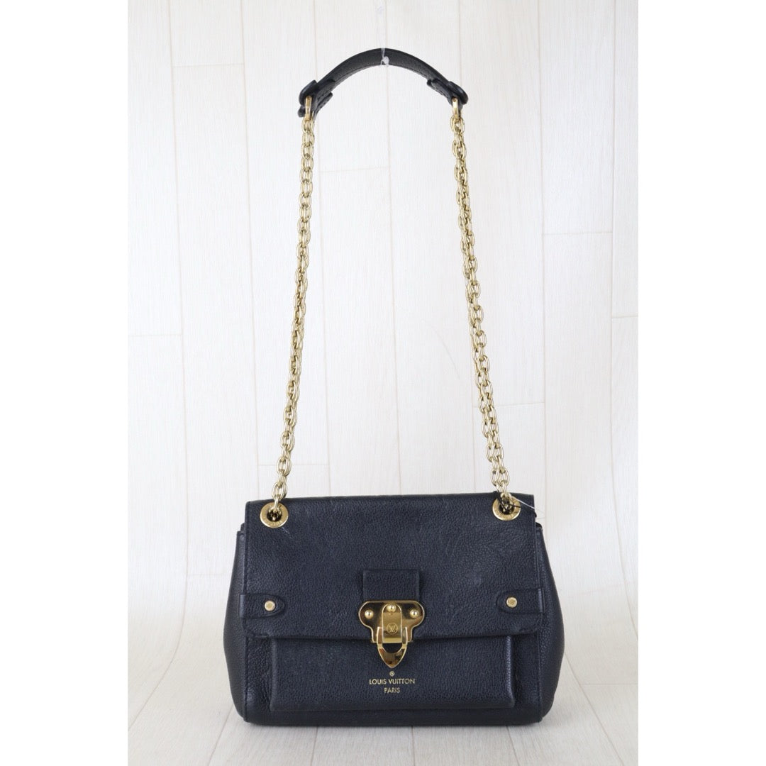 Include Entrupy Certificate of Authenticity｜Good ( Rank AB) ｜Louis Vuitton Monogram Empreinte Vavin BB Leather Shoulder Bag Black IC Chips Model ｜S26090712