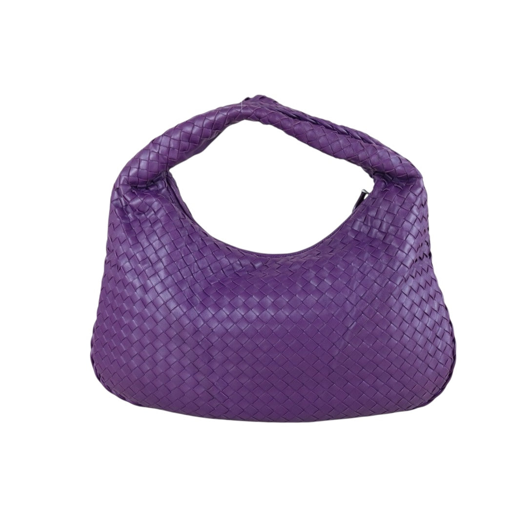 Good ( Rank AB)｜ Bottega Veneta Lamb Skin Braid Shoulder Bag Deep Purple｜S25072001