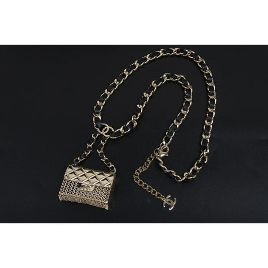 Very Good ( Rank A)｜ CHANEL 22V Coco Mark Hollow Design Matrasse Chain Tinybag made in 2022 year｜S26030903