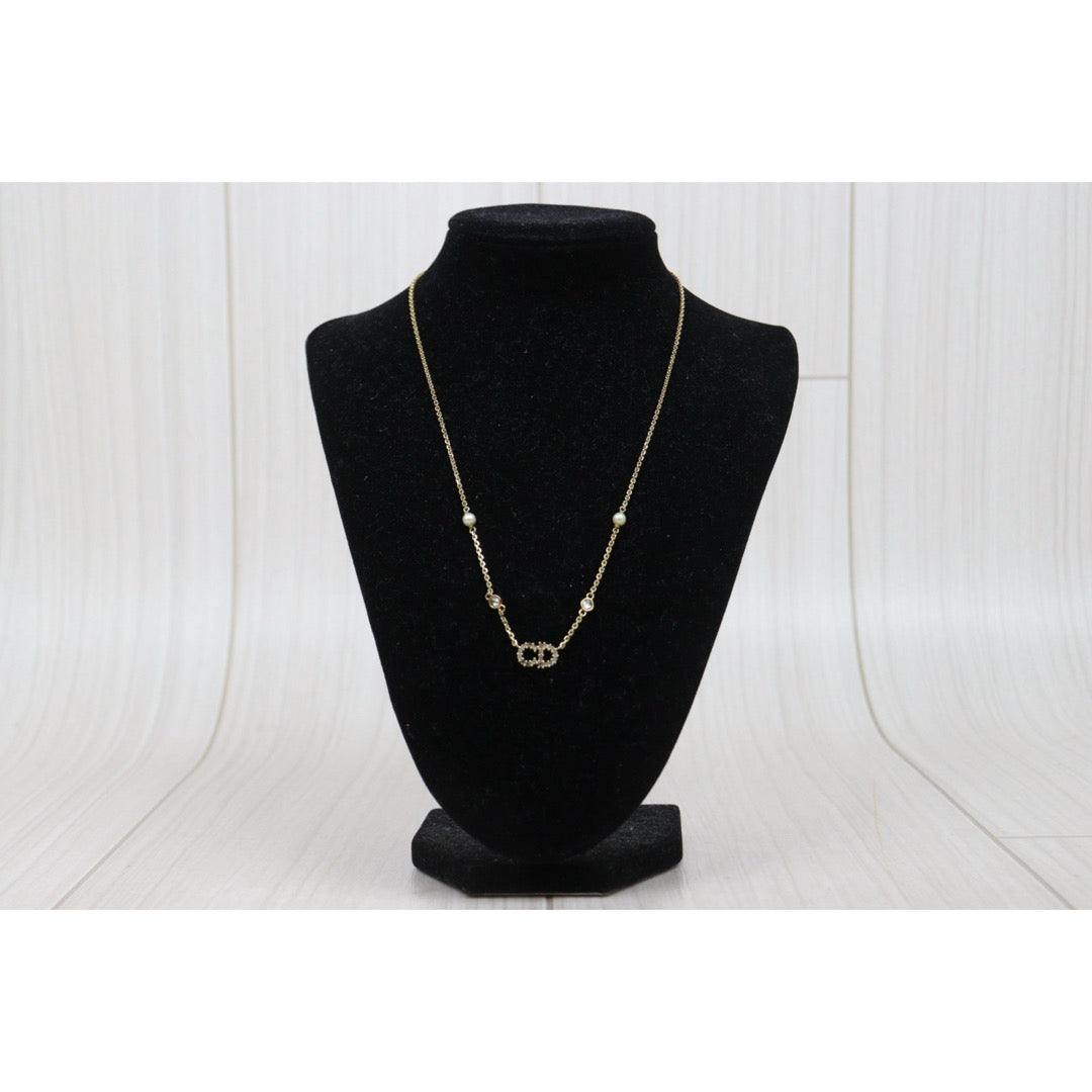 Good ( Rank AB) ｜ Dior CD  Rhinestone Necklace ｜V25121111